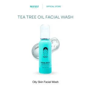 Refizz Facial Wash 100ml - Sabun Wajah untuk Kulit Berminyak dengan Tea Tree Oil Sabun Cuci Muka, Kontrol Minyak & Cegah Jerawat