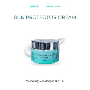 Refizz Sun Protector Cream 10g - Sunscreen SPF 30 UV A & UV B dengan dengan Niacinamide untuk Proteksi Maksimal